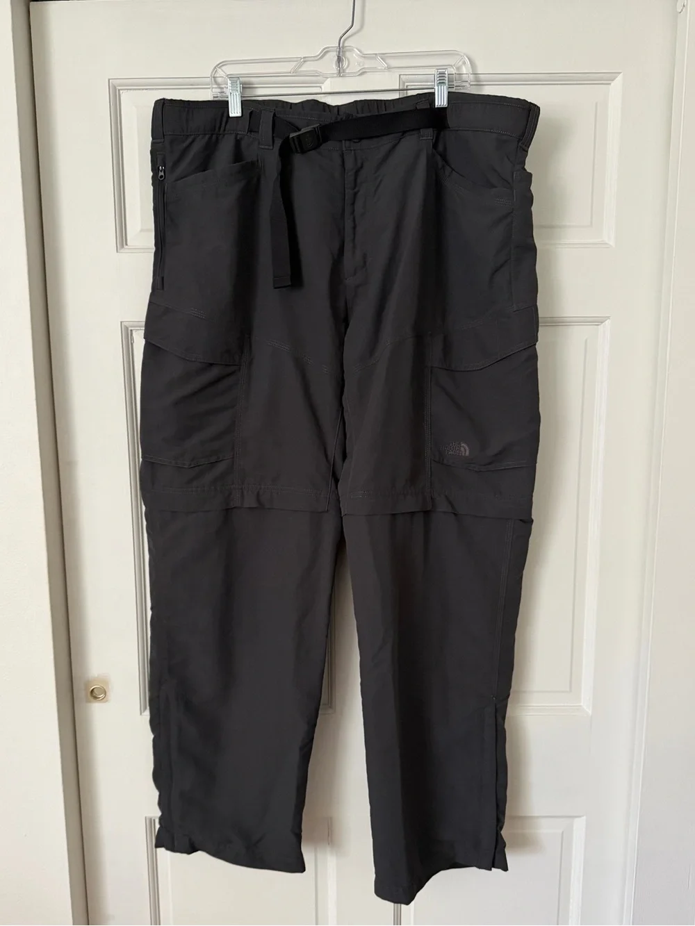 The North Face Mens XXL Convertible Cargo Pants Nylon Gray Gorpcore Workwear
